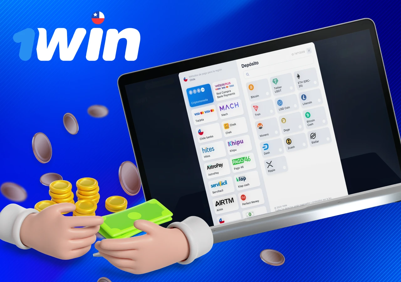 Descripción de las formas de pago en 1win